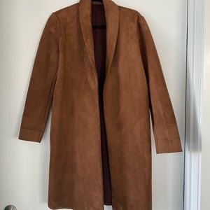 TAHARI vegan leather trench